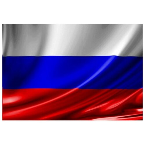 фото Без тм флаг россии на флажной сетке (135 х 90 см)