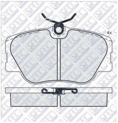 AUTOSFEC BP010499 Тормозные колодки