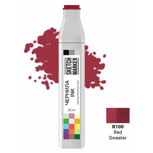 фото Заправка для маркеров sketchmarker на спиртовой основе r100 красный свитер si-r100