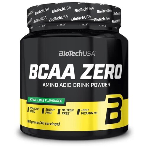 Аминокислотный комплекс BioTechUSA Zero, киви-лайм, 360 гр. biotechusa bcaa glutamine zero 480 гр апельсин