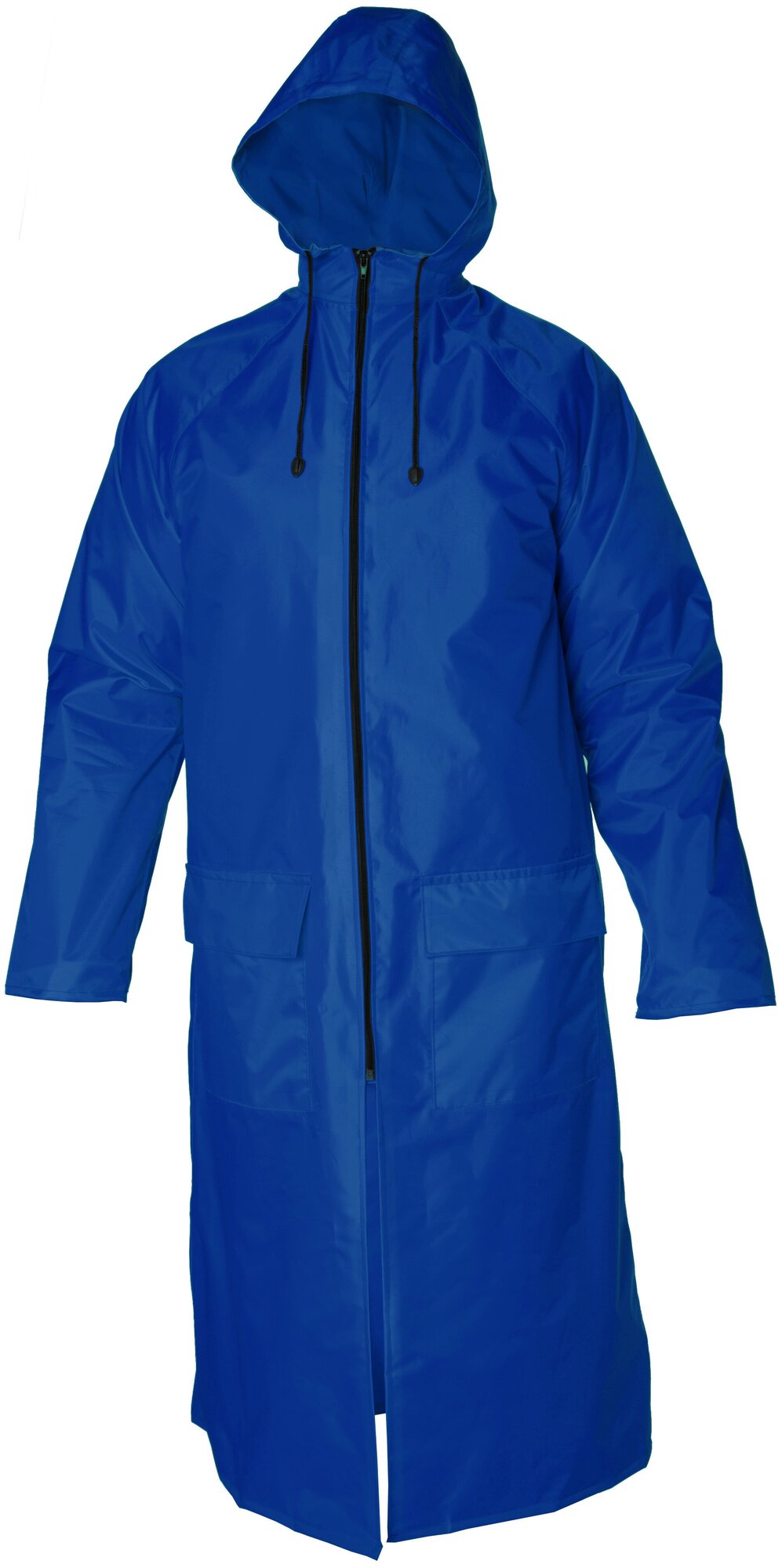 Плащ-дождевик серия "Скат" с застежкой на молнии и накладными карманами с влагозащитными клапанами цвет: Синий размер XL(104-108) ростовка (182-188)