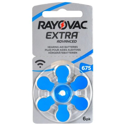Элемент питания Rayovac для слуховых аппаратов 675 1.45V (6 шт)