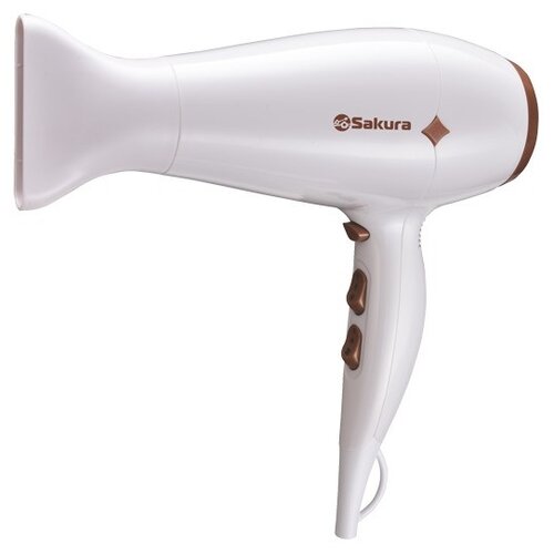 Фен Sakura SA-4048, белый техника для волос sakura фен электрический sa 4016p 2400вт 2 скорости 3 температурных режима