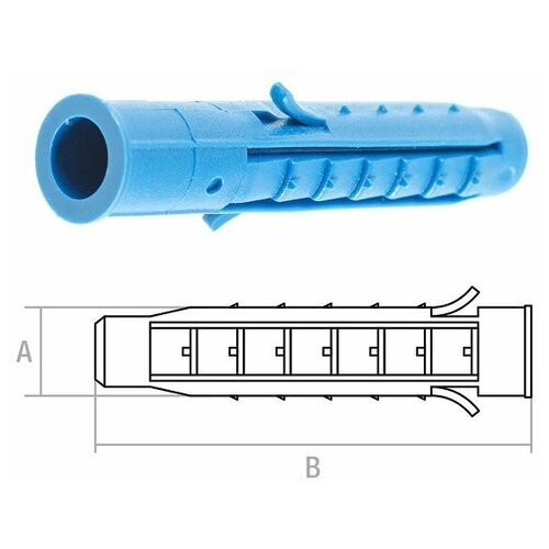 Дюбель распорный 12х70 мм четырехсегментный (200 шт в пакете) STARFIX (SM-48355-200)