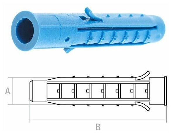 Дюбель распорный STARFIX SM-48345-250