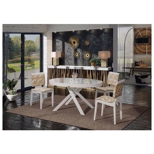 Стол BEZZO 1400 EV белый глянцевый