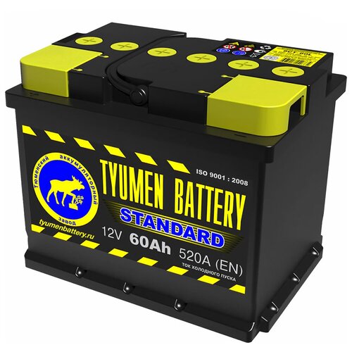 фото Аккумулятор tyumen battery standart 60 ач обратная полярность