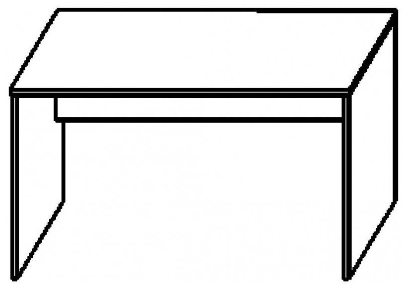 Стол письменный PT Арго А-003 бук - фотография № 2