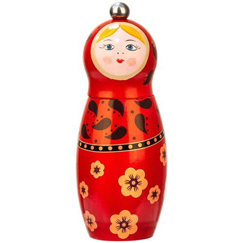Мельница Stoha Матрешка 48х48х175мм, дерево, нерж. сталь, ручная работа