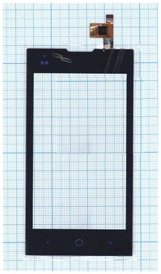 Сенсорное стекло (тачскрин) для ZTE V815W черное