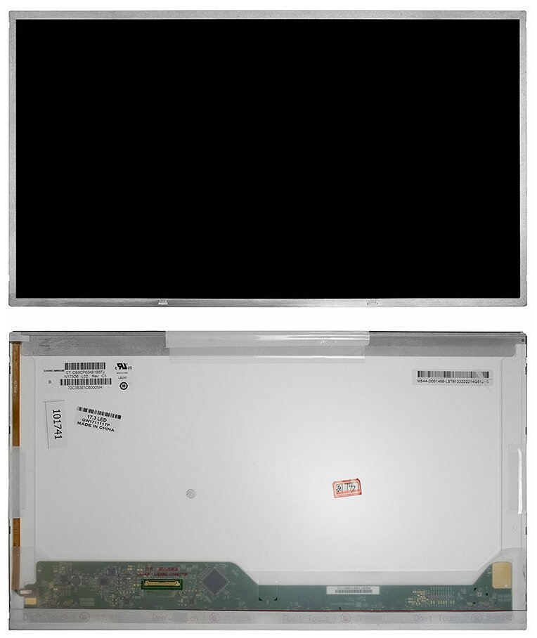 Матрица для ноутбука 17.3" 1600x900 HD+, 40 pin LVDS, Normal, LED, TN, без крепления, глянцевая. PN: N173O6-L02 Rev. C3.