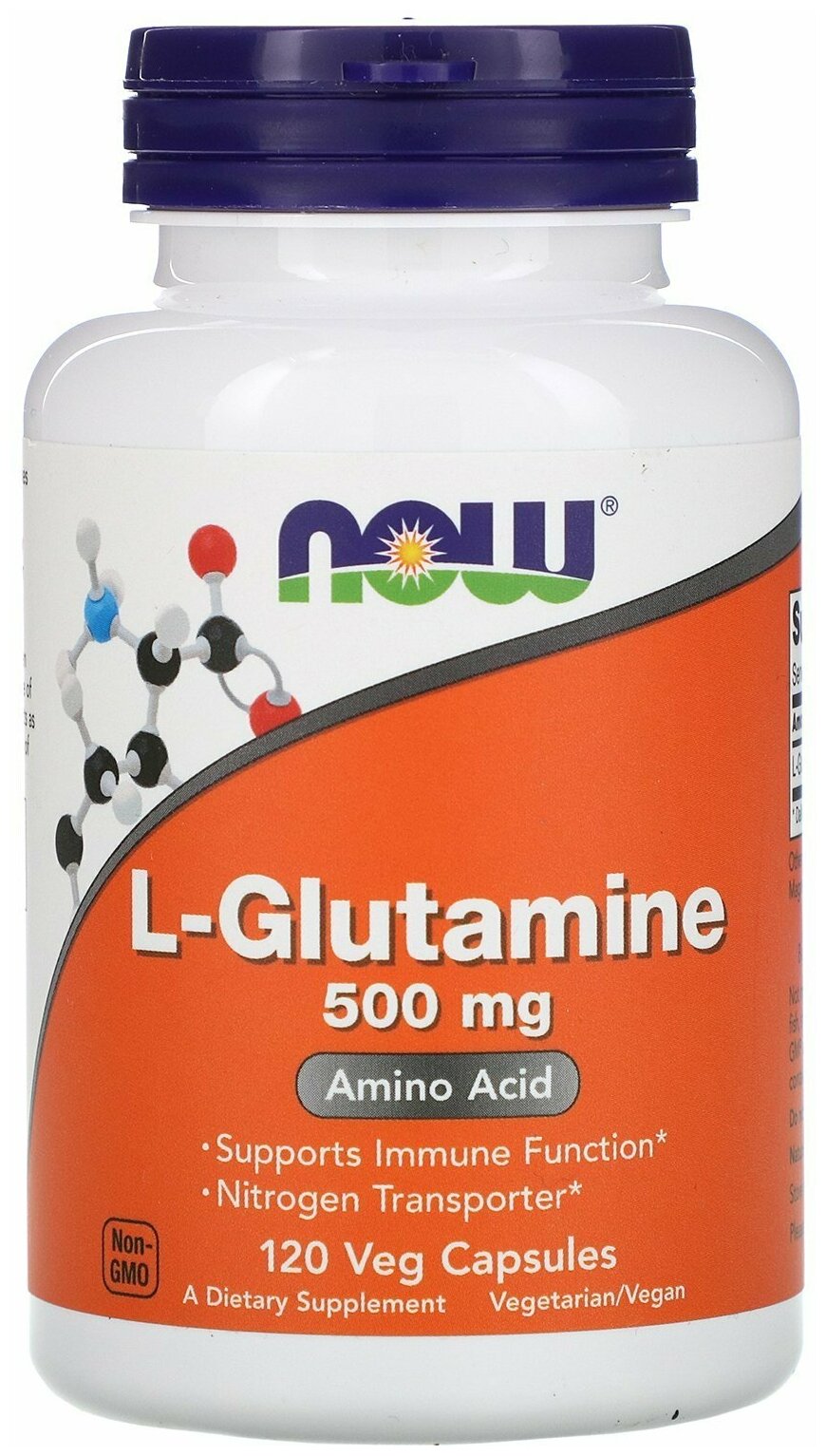 NOW L-Glutamine 500 мг. (120 капс.)