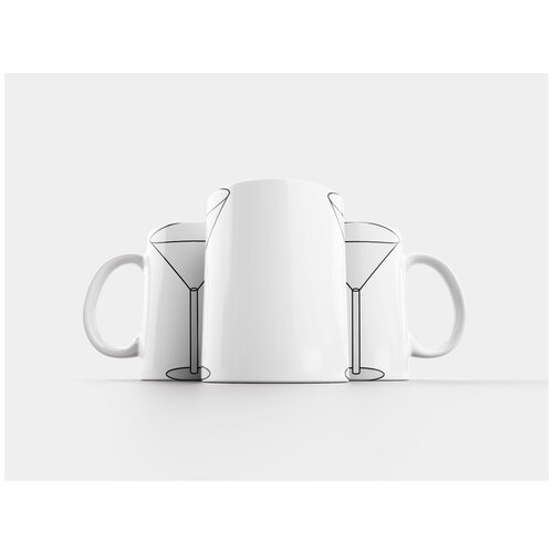 фото Кружка "алкоголь, пустой, бокал для мартини" 320 мл lotsprints