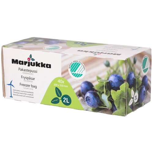Пакеты для заморозки и хранения продуктов Marjukka Freezer bag Eco 2 л.,(40 шт.)