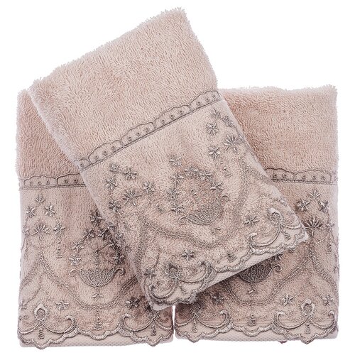 фото Tivolyo набор полотенец lina бежевый