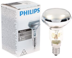 Лампа накаливания Philips Reflector 30D 1CT/30, E14, NR50, 60Вт, 2700 К