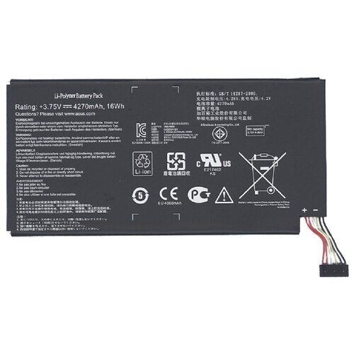 Аккумуляторная батарея C11-ME172V для планшета Asus MeMO Pad ME172V 16Wh original asus high capacity c11 me172v battery for asus memopad k004 fonepad me371mg me371 me172v 4270mah