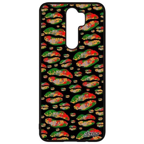 фото Красивый чехол на телефон // xiaomi redmi note 8 pro // "губы" глянец впечатление, utaupia, цветной