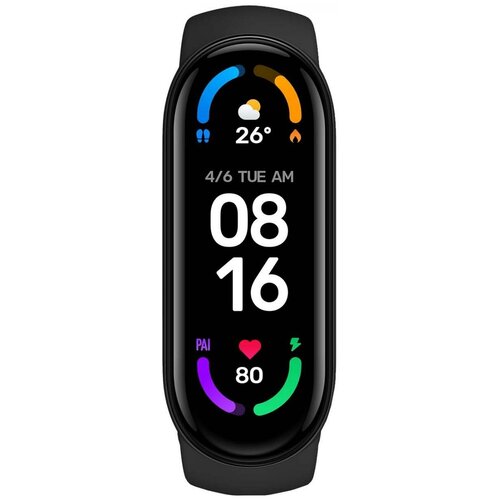 Фитнес-браслет Xiaomi Mi Smart Band 6 NFC 156 Amoled WR50M BT50 черный 748000₽