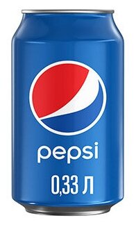 Pepsi Cola 0.33л жб бан. 24 шт.