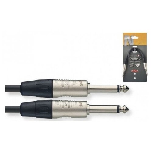 Кабель аудио 1xJack - 1xJack Stagg NPC030R 0.3 m шнур stagg ssp10sp15 10м