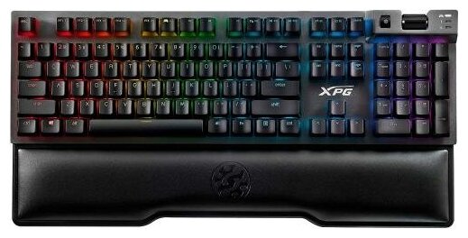 Игровая клавиатура XPG SUMMONER (Cherry MX silver switches, USB, аллюминиевая рама, RGB подсветка, подставка под запястья, USB порт)