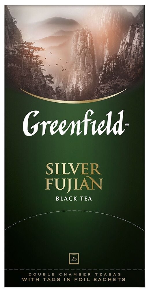 Greenfield чай черный китайский плантационный из Фуцзяни пакетированный Silver Fujian 2г*25п - фотография № 5