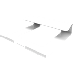 Подставка-держатель для ноутбука настольная Рэмо LS-012, белая - изображение