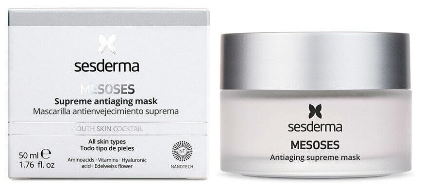 Маска омолаживающая на основе 12 аминокислот, 50мл, MESOSES Mask Supreme , Sesderma