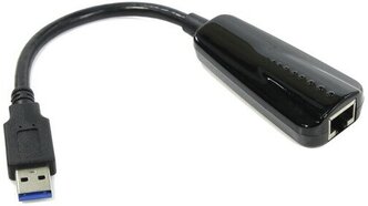 Сетевая карта RJ-45 Orient U3L-1000N USB3.0 на LAN Ethernet кабель адаптер, RTL8153 - чёрный