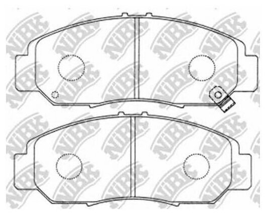 Тормозные колодки NIBK, PN8465
