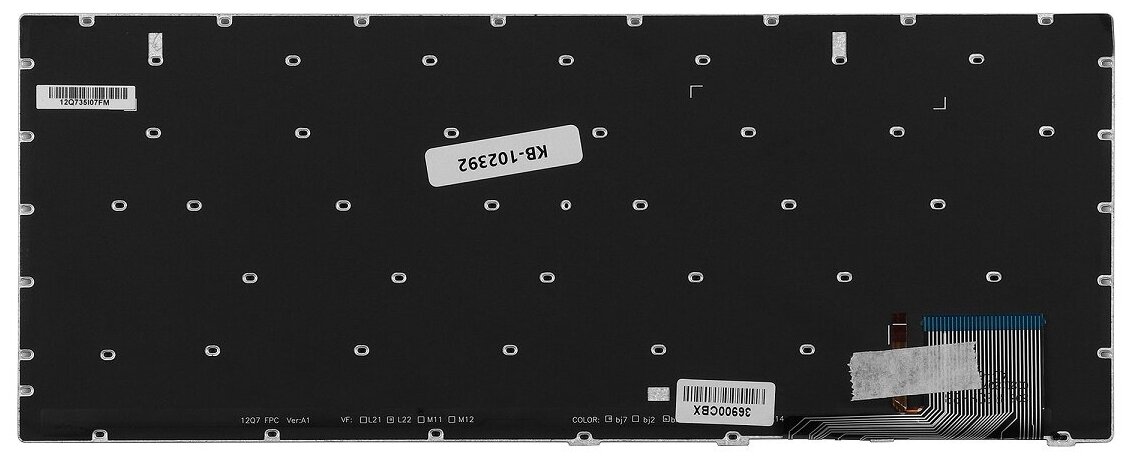 Клавиатура для ноутбука Samsung NP740U3E 740U3E Series Плоский Enter Черная без рамки PN BA75-04469K