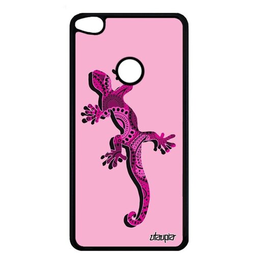 фото Чехол на смартфон // huawei p8 lite 2017 // "саламандра" огненная тритон, utaupia, розовый