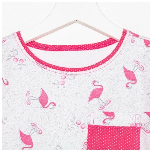 Пижама для девочки, цвет розовый, рост 134
