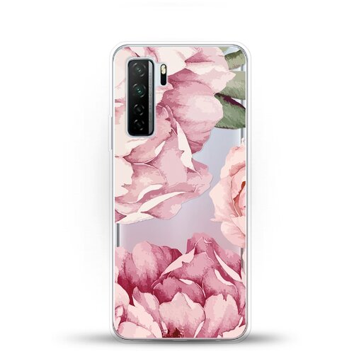 фото Силиконовый чехол пионы на huawei nova 7 se andy & paul