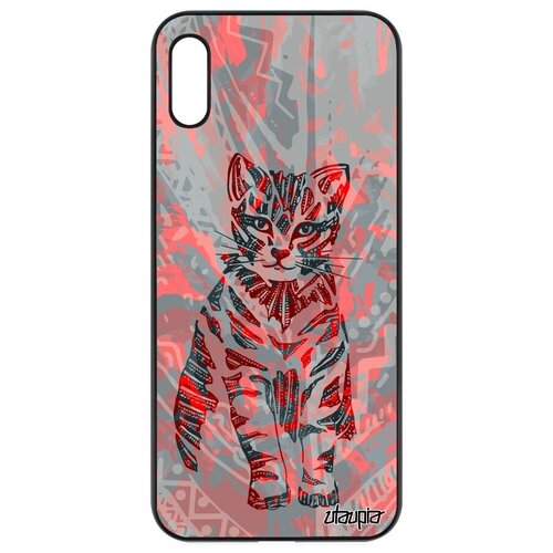 фото Дизайнерский чехол на телефон // honor 8a // "кот" котенок дикий, utaupia, розовый