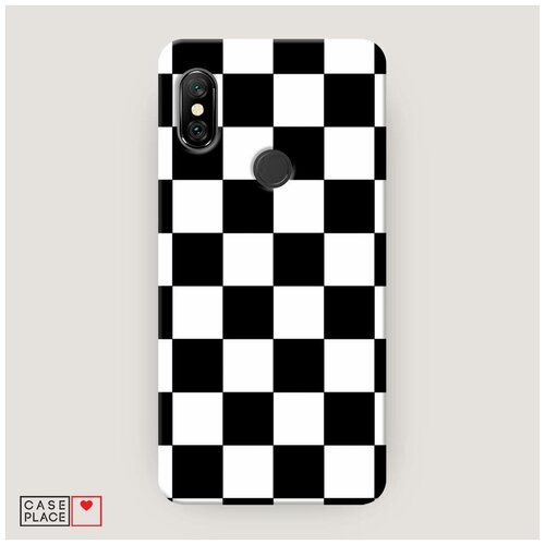 фото Чехол пластиковый xiaomi redmi note 6 pro шахматная доска case place