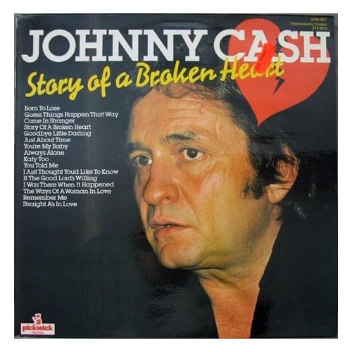 Старый винил, Pickwick, JOHNNY CASH - Story Of A Broken Heart (LP, Used)