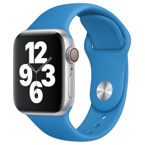 Спортивный ремешок Guardi Sport Band для Apple Watch 38/40 мм голубой (Surf Blue)