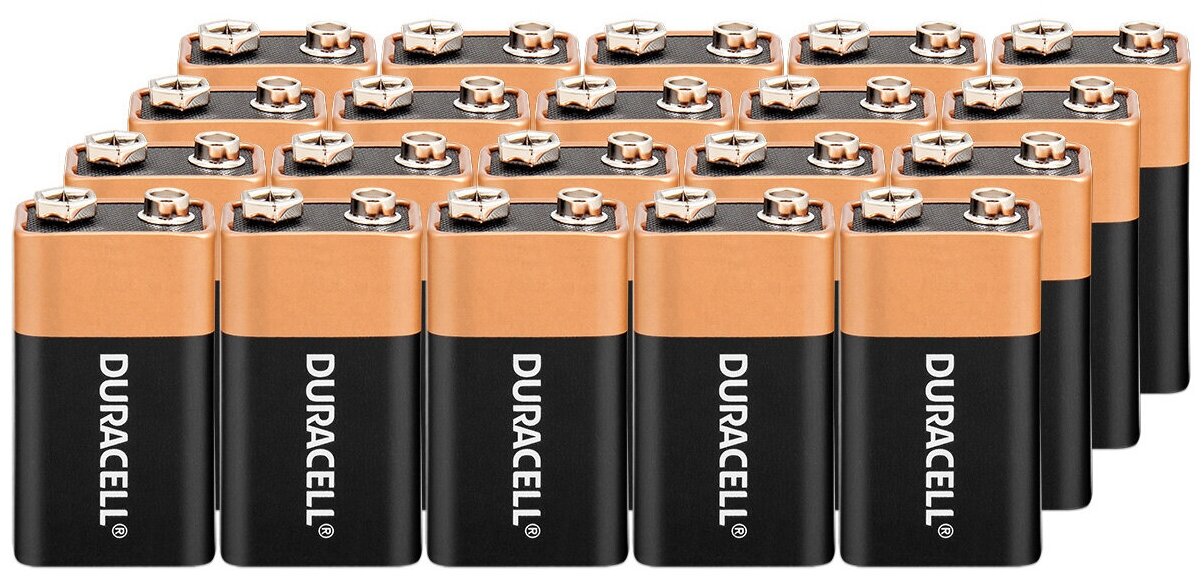 Батарейка алкалиновая Krona 9V Duracell 6LR61 MN1604, 20 шт.