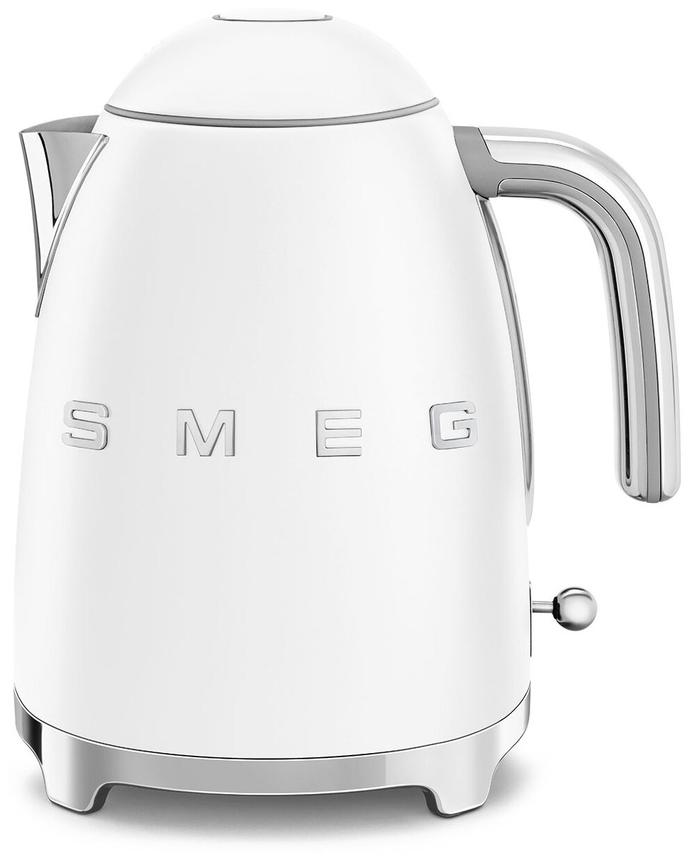 Чайники SMEG/ Стиль 50-х г., чайник электрический, 1.7 л , 2400 Вт, корпус из нержавеющей стали, белый матовый