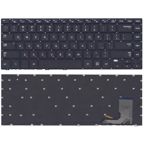 Клавиатура для ноутбука Samsung 470R4E черная с подсветкой 2024₽