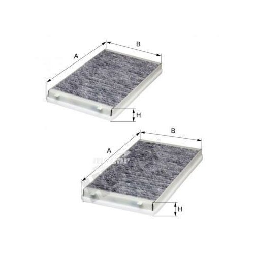 HENGST FILTER E1920LC2 Фильтр салона угольный к кт 2 шт