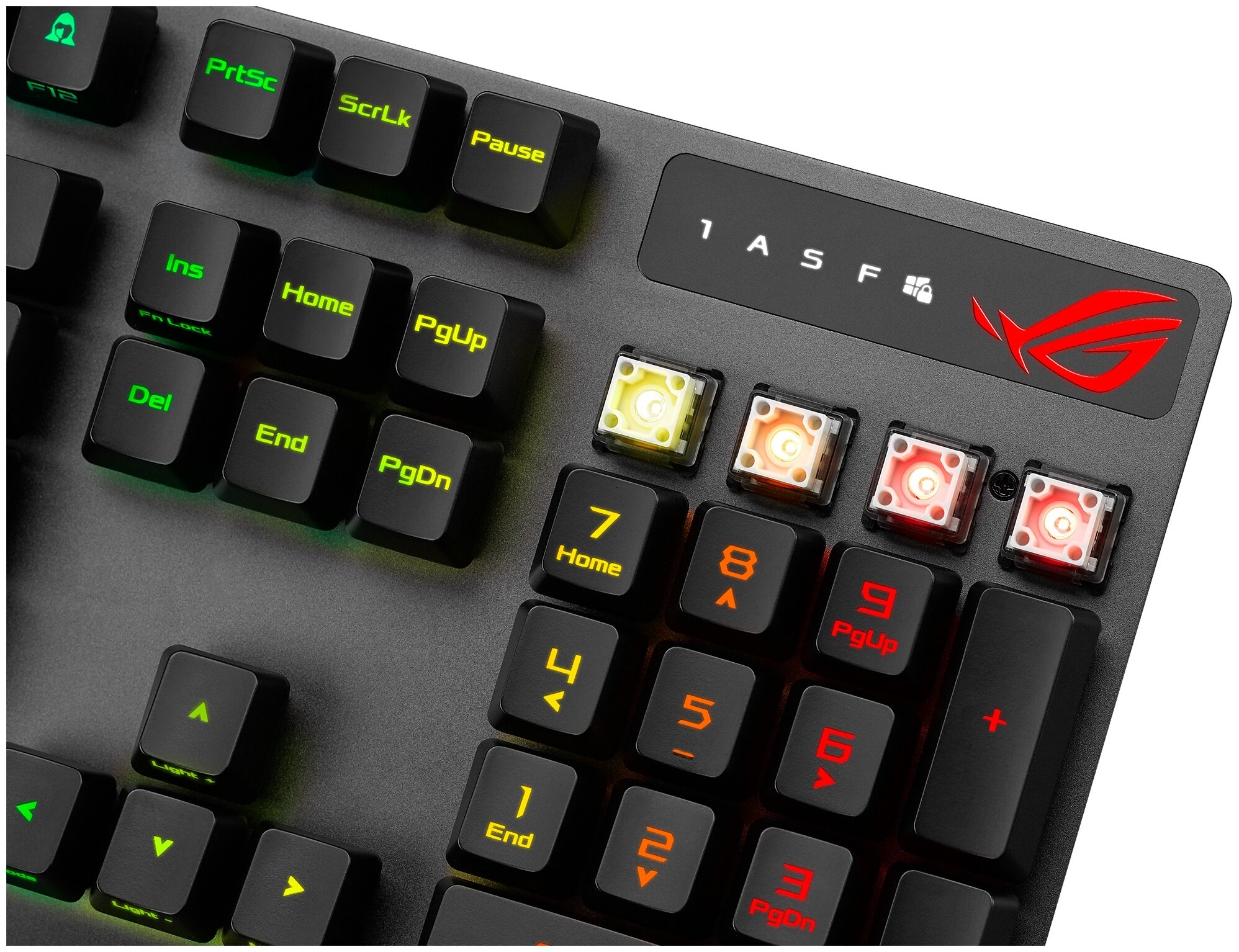 Клавиатура проводная ASUS ROG Strix Scope (RX RED switches) USB, RGB подсветка, Черный, 90MP0240-BKRA00 - фото №5