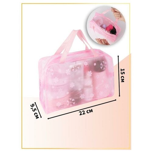 фото Косметичка на молнии, цвет розовый recom