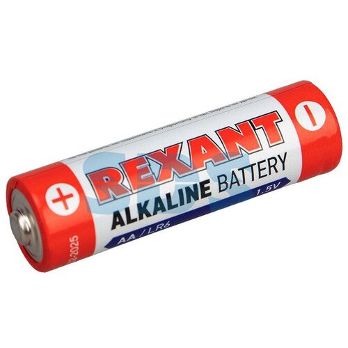 Алкалиновая батарейка Rexant 30-1027 AA/LR6 1,5V 2700 mAh (4 штуки) батарейка алкалиновая rexant ag13 таблетка 1 5v 30 1028 4 штуки