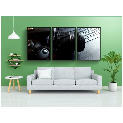 фото Набор модулных постеров для интерьера "камеры, каньон, пк" 60x90 см. в тубусе, без рамки lotsprints