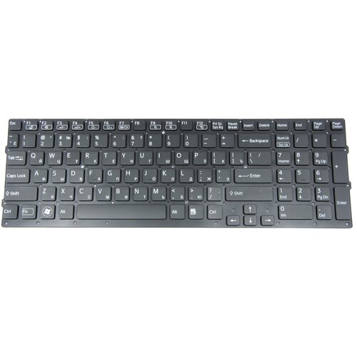 Клавиатура для ноутбука Sony VPC-CB черная p/n: 148954821, 9Z. N6CBF.00R, NSK-SE0BF, 148955161 клавиатура для ноутбука sony vaio vpc se p n 148986611 9z n6cbf 301 148986151