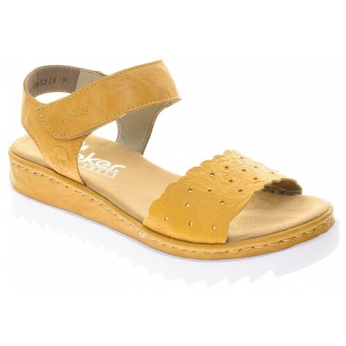 фото Босоножки rieker женские летние, размер 42, цвет желтый, артикул v44f0-68