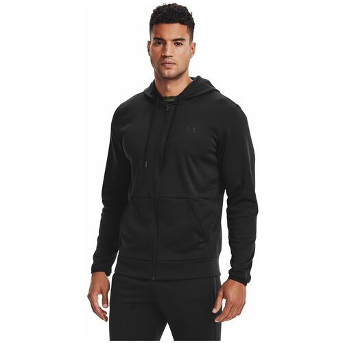 фото Толстовка under armour fleece full zip hoodie черный lg 1357110-001